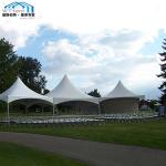 Anti - Fire Elegant Spring Top Marquee Durable UV Retardant Cover