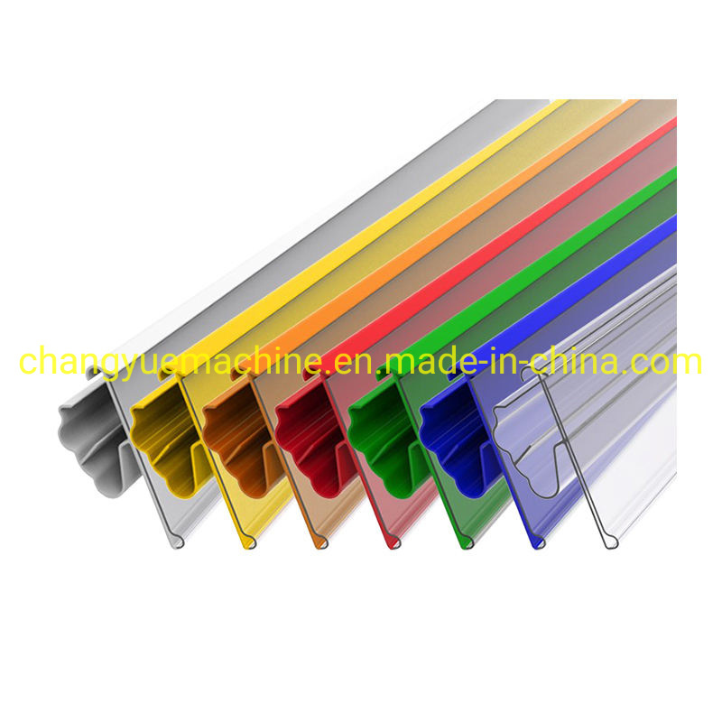 Plastic PVC Price Tag Holder Extrusion Making Machine