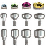 Implant Direct Legacy® Implant Titanium Healing Cap Abutment Compatible 3.0mm/ NP(3.5)/ RP(4.5)/ WP(5.7)