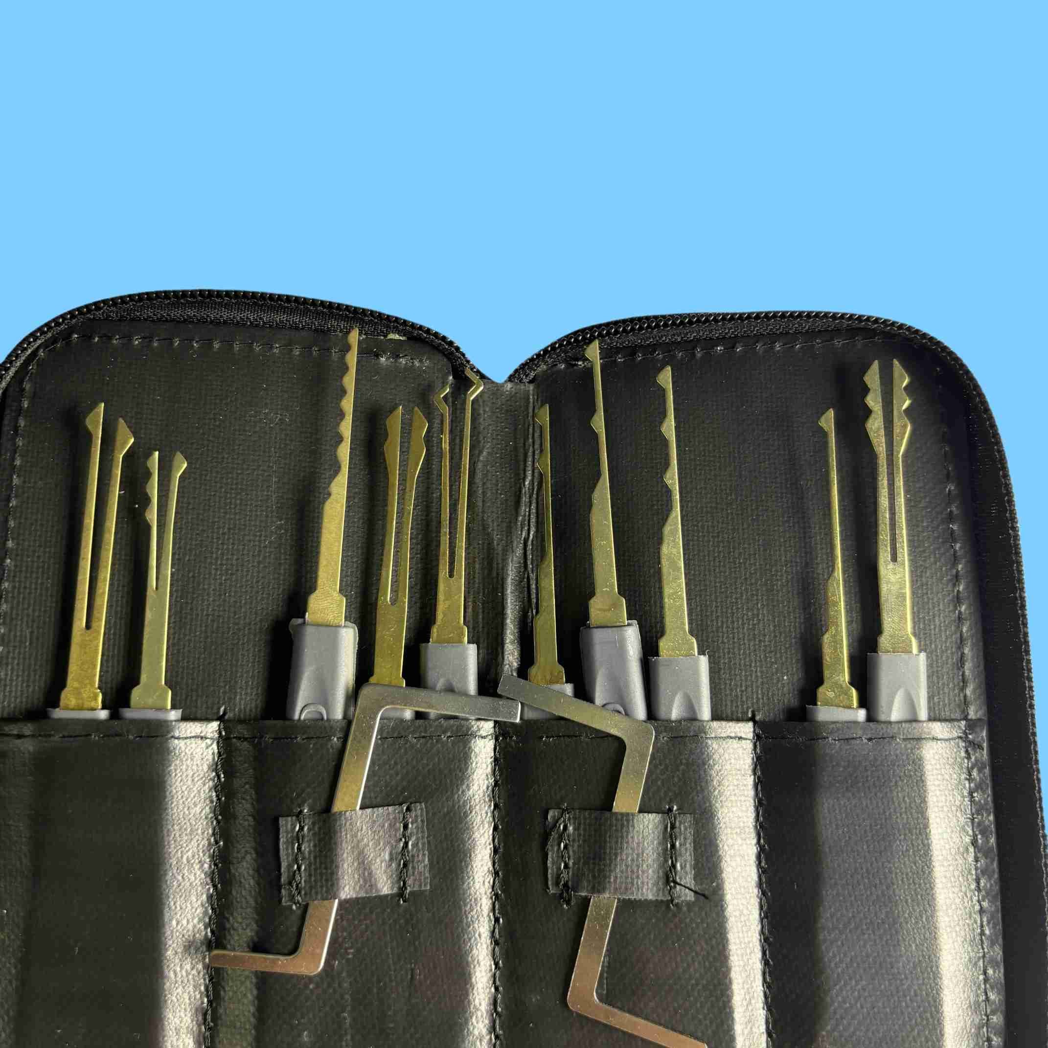 30pcs Locksmithing Tools Stainless Steel Door Lock Pick Set Practice Padlock