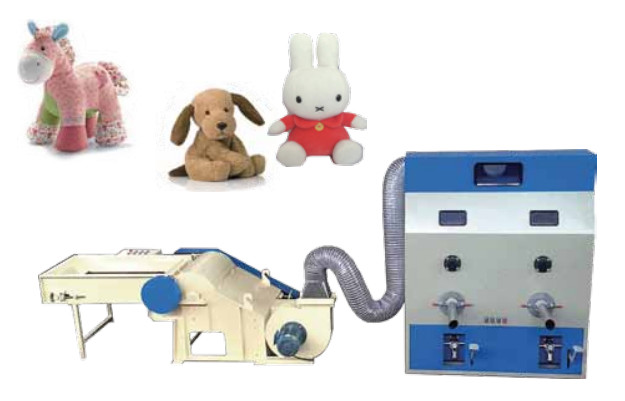 450kg H Pillow Fiber Blowing Machine Fiber Plush Toy Filling Machine Single Station