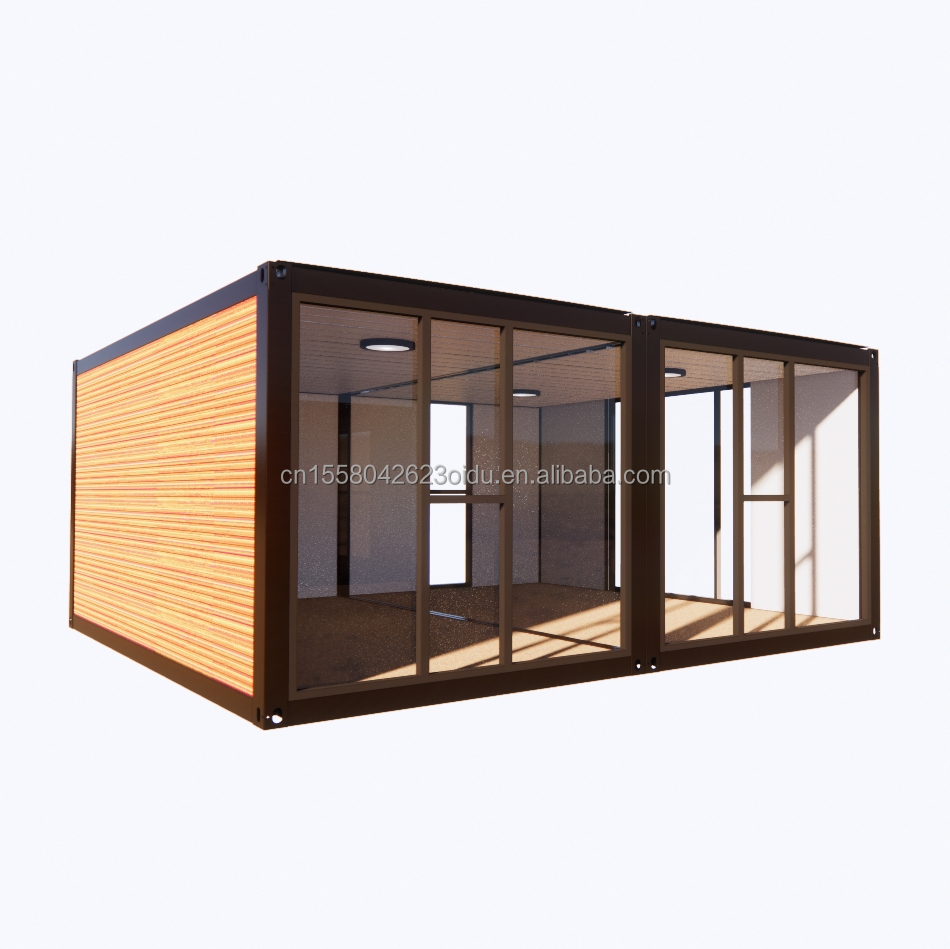 Aluminum Alloy Windows Modified Shipping Container Prefabricated Wooden Leisure Homes for Countryyard Family Vacation