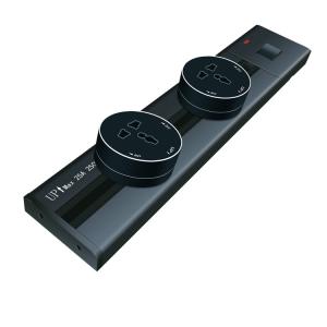 Quality Aluminum Surface Wall Power Track Socket With Usb For Uk System Rated Voltage 100-250V wholesale