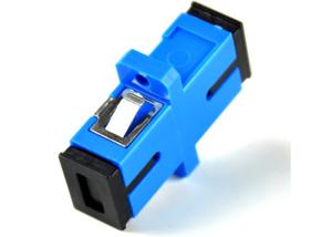 Quality Blue SC SM Simplex Fiber Optic Network Adapter SC Female To SC Female wholesale