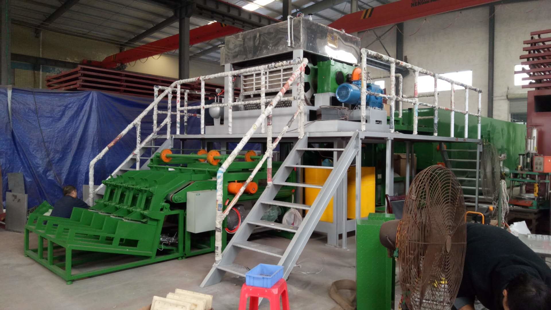 Customized Paper Pulp Forming Machine , Biodegradable Flower Pot Making Machine