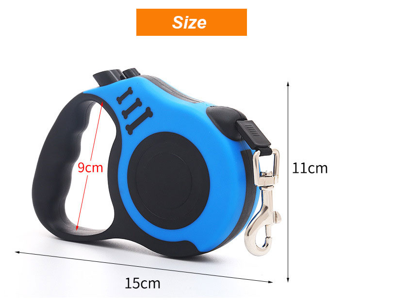 Plastic Material Auto Dog Leash Pet Accessory Retractable Dog Lead