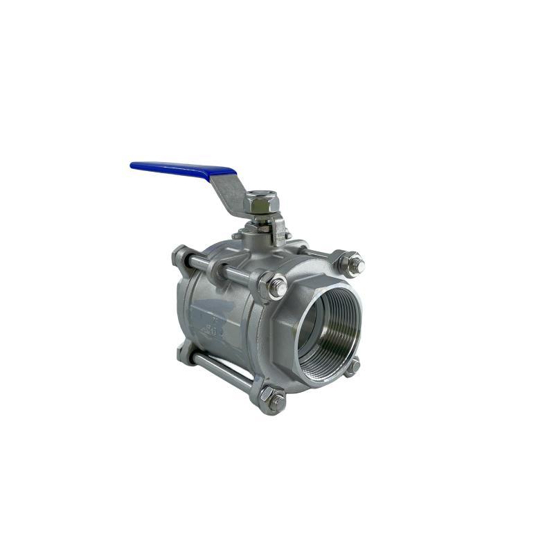 3 PC Stainless Steel SS316/304 CF8 CF8m Ball Valve