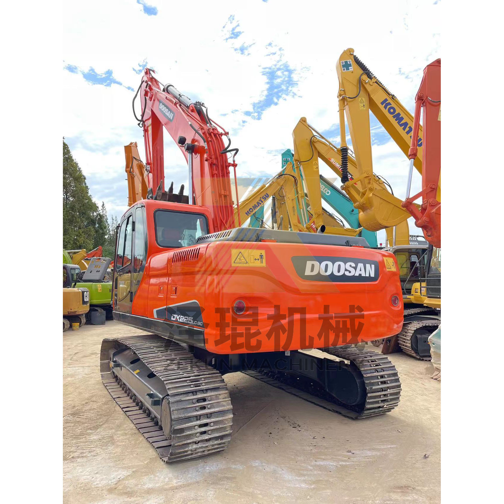Used Doosan DX225-7 DX225-9 Excavator 23Ton with 0.92m³ Bucket