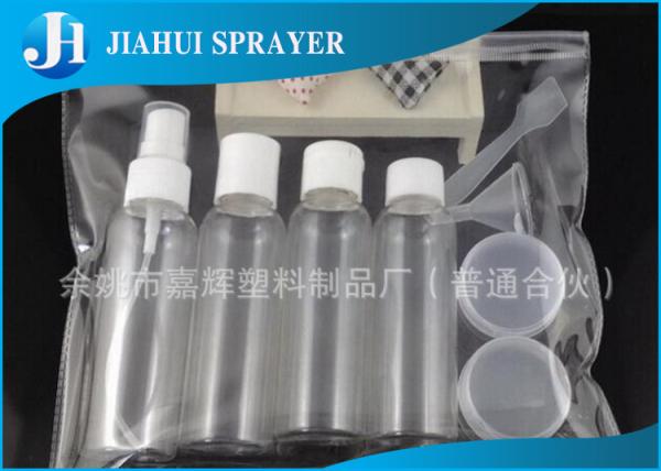 Reusable Mini Cosmetic Travel Bottle Set For Shampoo Lotion , Durable Colorful