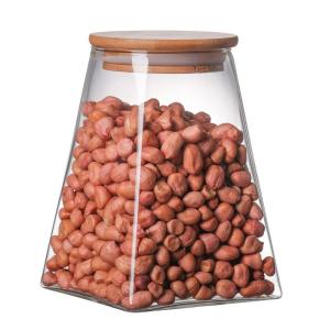 Quality Bamboo Lids Food Canister Kitchen Airtight Glass Jar wholesale