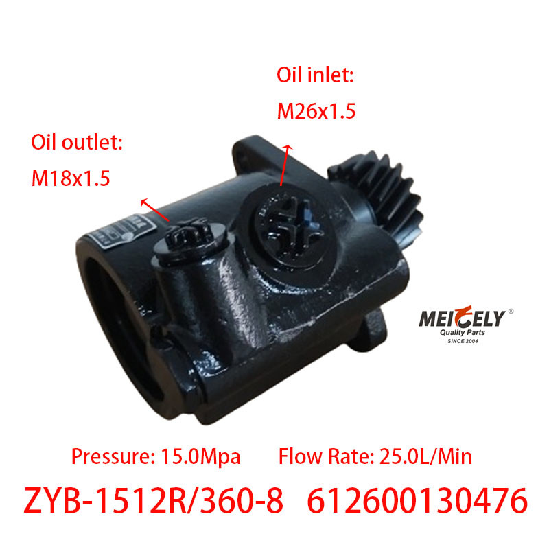 Stock 612600130476 Hot Selling Weichai WP10 Steering Booster Pump