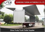 Mechanical Side Wall 3 Axles 60T 40Ft Cargo Box Trailer
