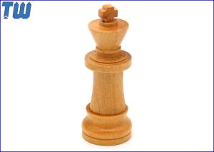 Quality Wooden Chess King Design USB Flash Drive Custom Logo Printing wholesale