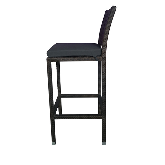 Classic outdoor bar balcony table and chair combination garden rain-proof rattan leisure bistro high table and bar stool