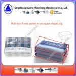 Multi Layered Stacked Towels Drink Packaging Machine SWWF 800 Shrink Wrap