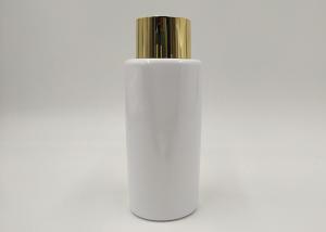 Quality Unique Flower Shape Cosmetic Lotion Bottle , Empty Cosmetic Bottles Golden Cap wholesale