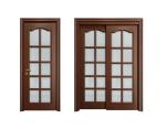 Waterproof Customized Size Luxury Contemporary MDF Interior Wood Door for Side
