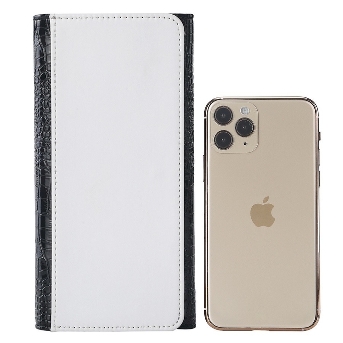 DIY Custom Blank Printable Three Fold Sublimation Crocodile-Print Wallet For Man And Women