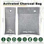 30 Pack Bamboo Charcoal Air Purifying Bags Active Ingredient Content Above 80%