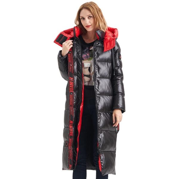 FODARLLOY Wholesale cotton jacket New Arrival Winter Shiny Cotton Hooded womens