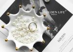 Ceramics Gold Plating Crown Disc Fashion Creative Personality Jewelry Storage