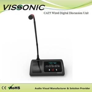 Quality 3 Years Warranty Desktop Conference Microphone VISSONIC Cat5 Wired Digital Discussion Interpretation wholesale