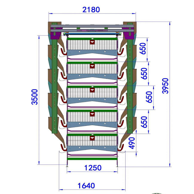 Long Lifespan cold galvanized Battery Chicken Cage For Chicken Cage