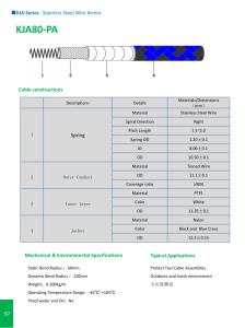 Quality KJA Series Stainless Steel Wire Armor wholesale