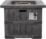 Gray Wood 30 Inch Gardern Propane Fire Pit For All-Season