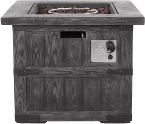Quality Gray Wood 30 Inch Gardern Propane Fire Pit For All-Season wholesale