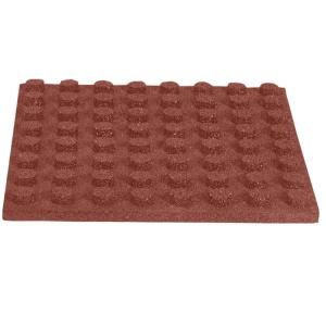 Quality Fall Protection Rubber Horse Stall Tiles 50 X 50cm Thickness 4cm With Drainage Channel wholesale
