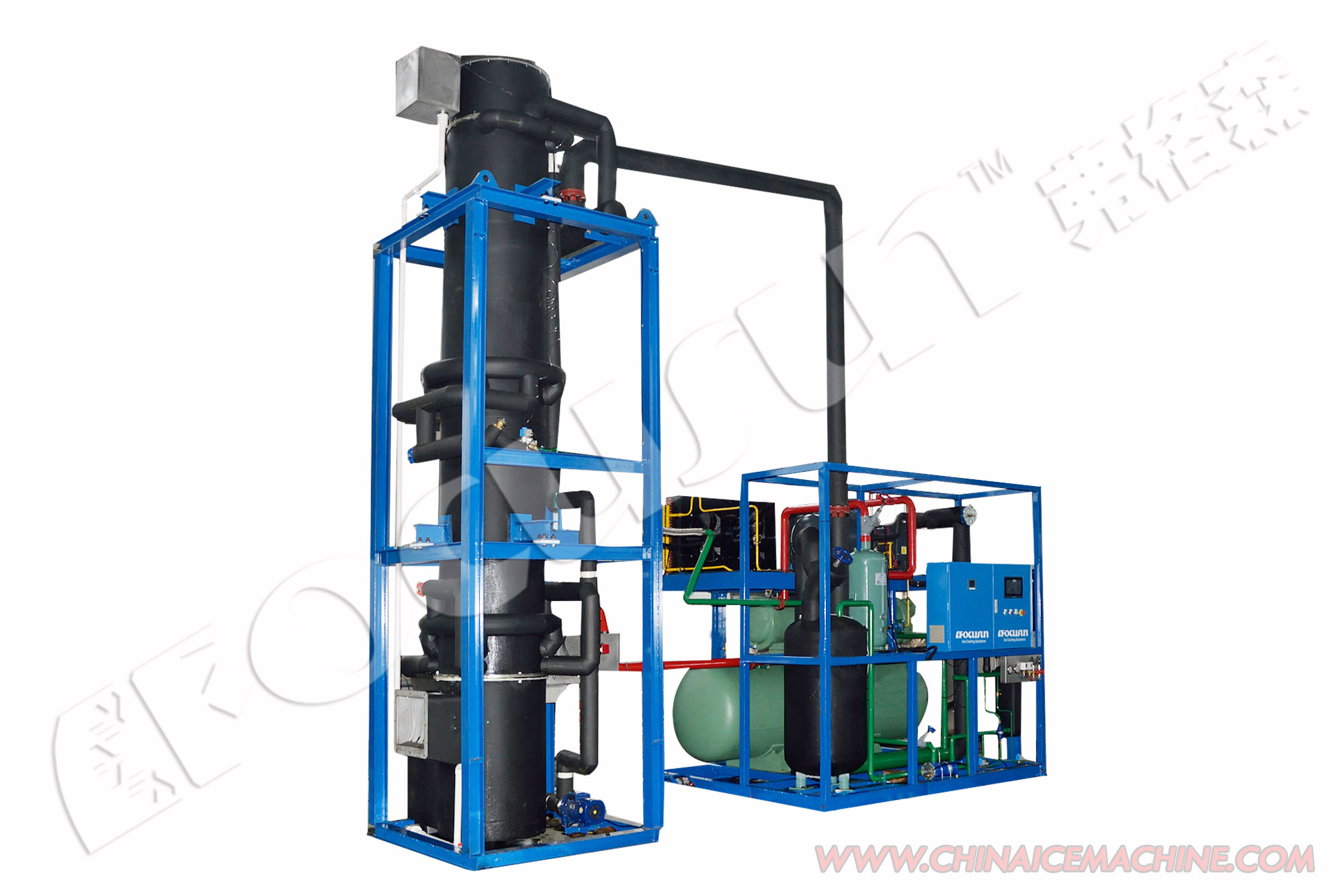 Hotels' Essential Power 50KW Tube Ice Making Machine Industrial