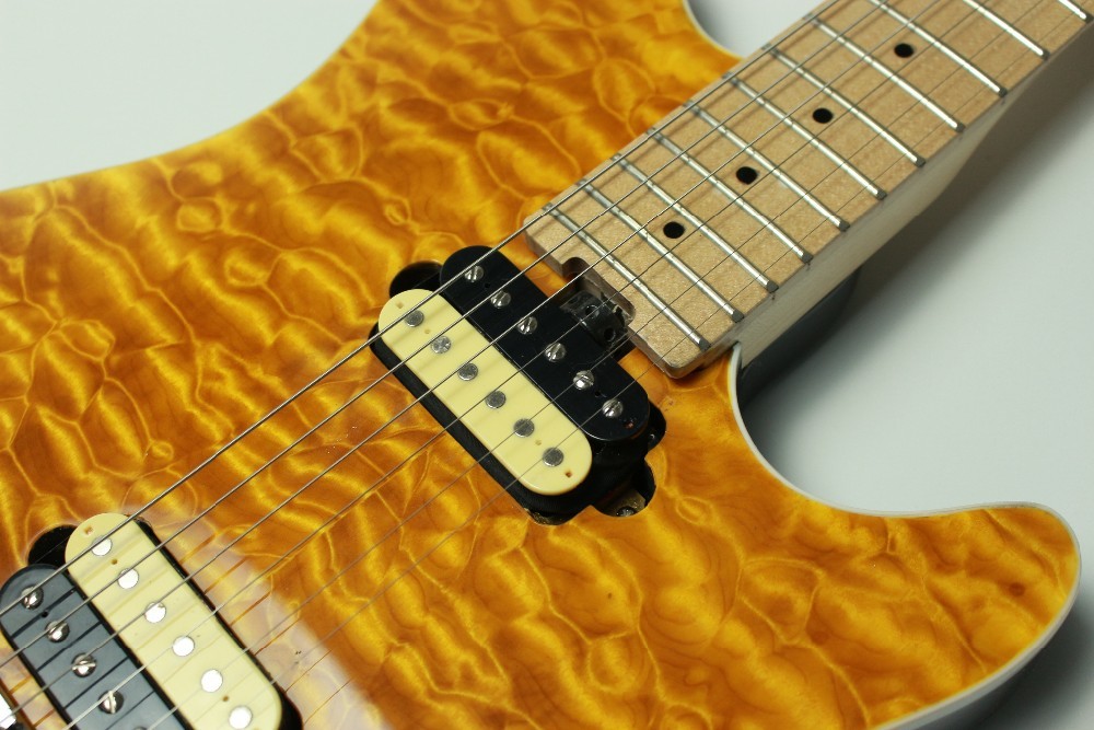Ernie Ball Music man AXis eletric guitar AAAAA grade quilted maple top floyd rose bridge