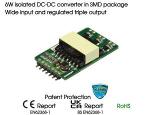 Quality 6W Automotive DC DC Converter Isolated Regulated In SMD Package Wide Input wholesale