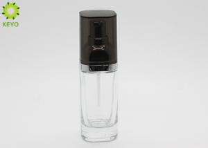 Quality Cosmetic Oil Glass Beauty Containers 40ml Lotion Pump Liquid Foundation Serum Glass Bottle wholesale