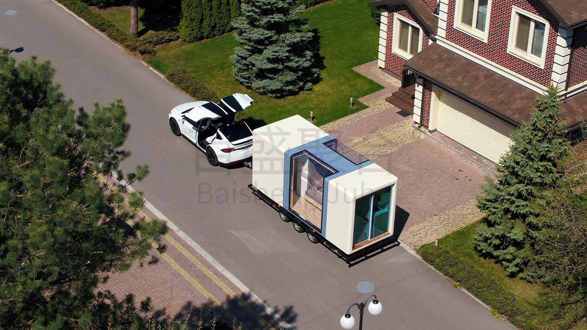 Landscape Decoration Steel Structure Apple Cabin Eco Friendly and Customize Residential