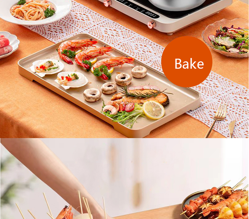 Convenient Touchpad Operation 2 Burners Induction Heating Plate Cooker for Everyday