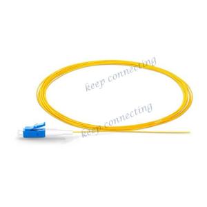 Quality Singlemode SM LSZH/PVC Jacket Low IL LC UPC Fiber Optic Pigtail for High Bandwidth Needs wholesale