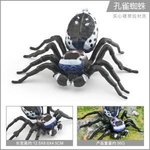 Quality Insect Figures Model Toy Peacock Spider Figurines Party Favors Supplies Cake Toppers Decoration Set Toys wholesale