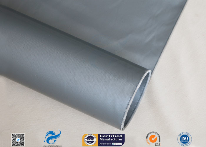 Grey Silicone Coated Fiberglass Fabric 7628 0.25mm For Electrical Insulation