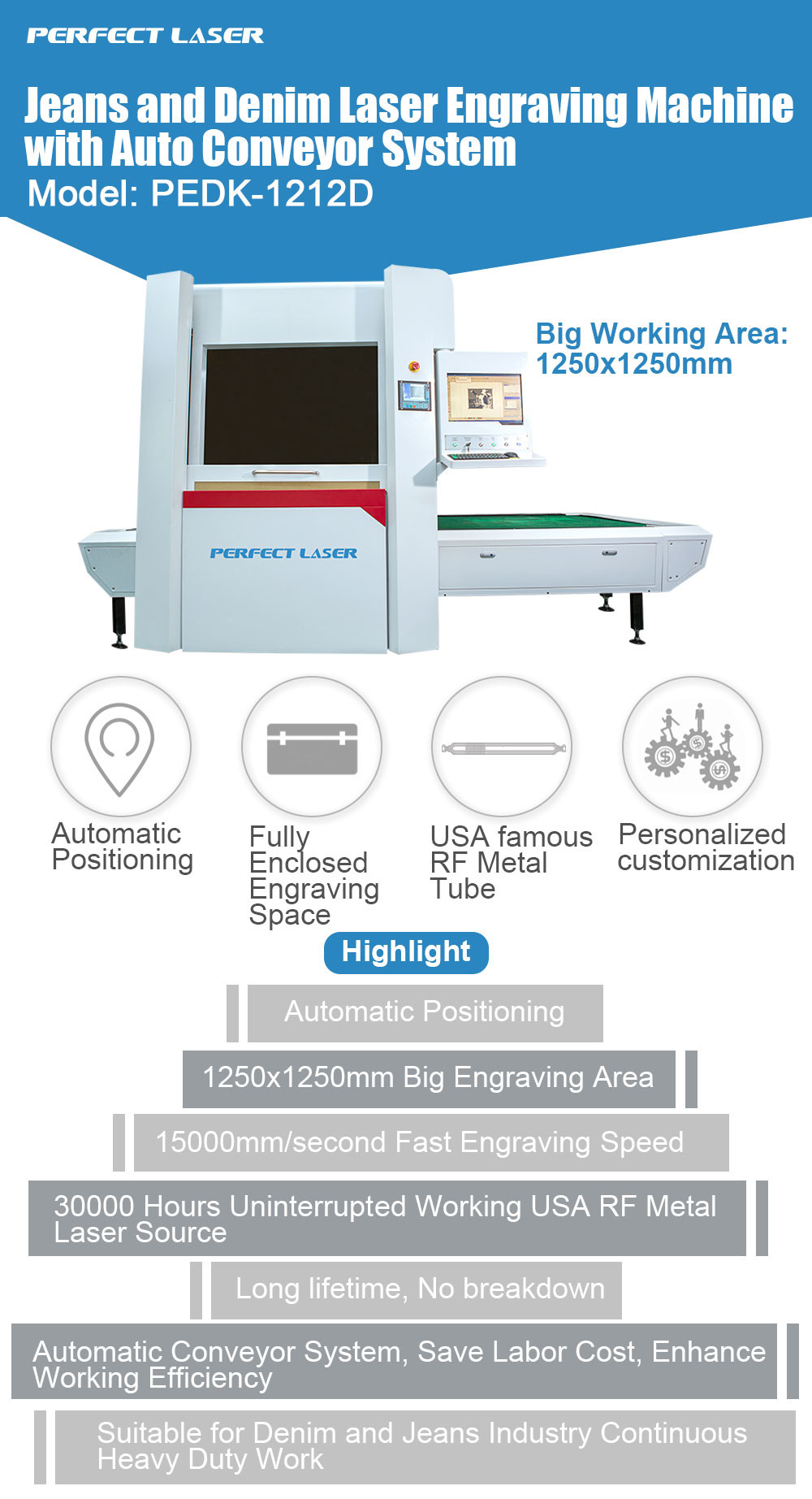 Full Protection Galvanometer Scanning Co2 Laser Engraver 500W For Jeans / Denim