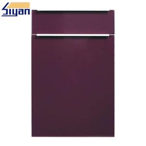 Quality Simple Flat Modern Kitchen Cabinet Doors PVC Film With 407*615mm Size wholesale