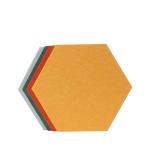 Soundproofing Wall Hexagonal Acoustic Panels Fire Retardant High Density