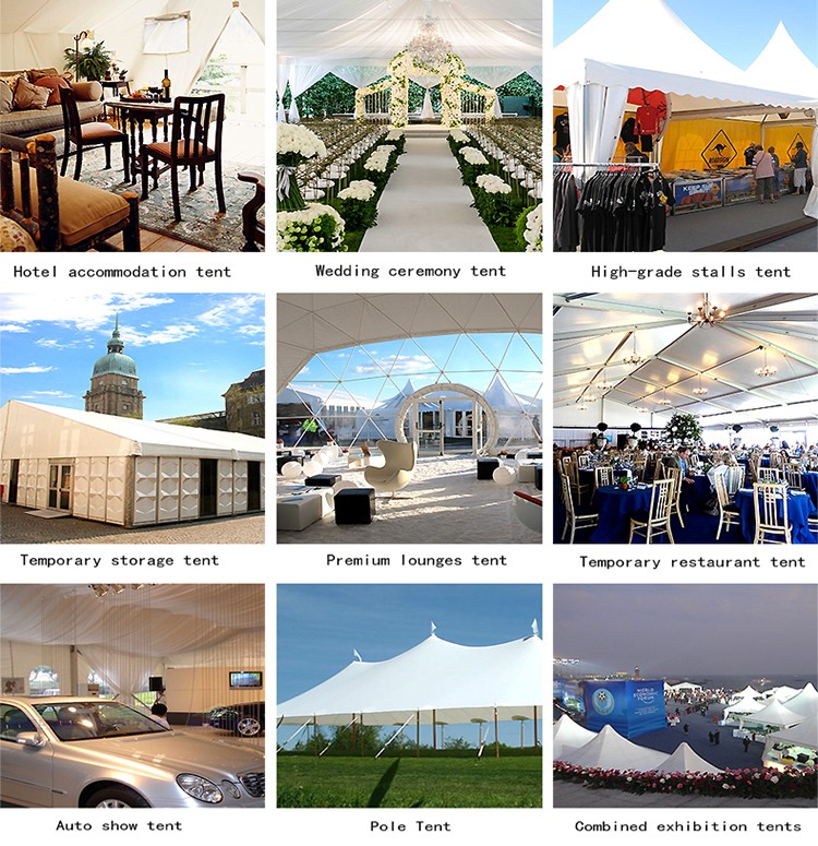 Luxury Resort Vacation Resort Canopy Large Camp Tent Hotel With Lining / Floor