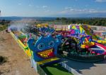 300M Long Monster Obstacle Course Inflatable Sports carnival Games Child Play