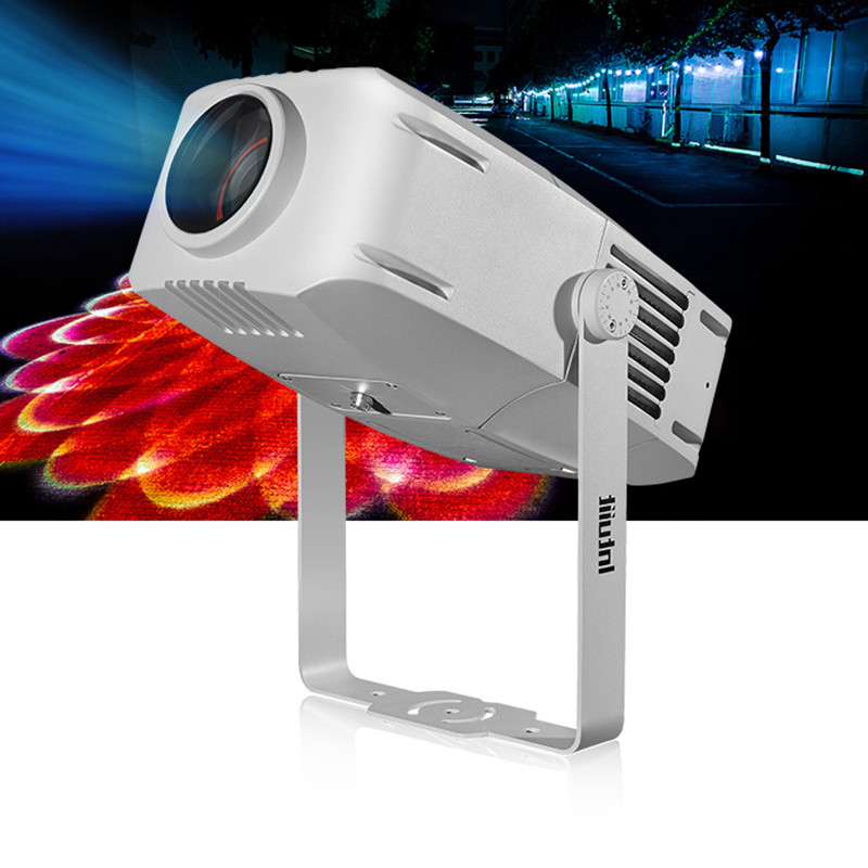 Custom Logo Outdoor Facade Lights IP65 Waterproof 200W Led RGBW Rotating Gobo Projector Gobo Light