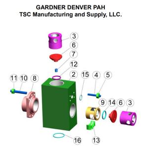 Quality TSC Gardner Denver PAH275 mud pump fluid end wholesale