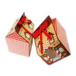 custom birthday cake gift box Mother's Day gift packaging box with clear PET