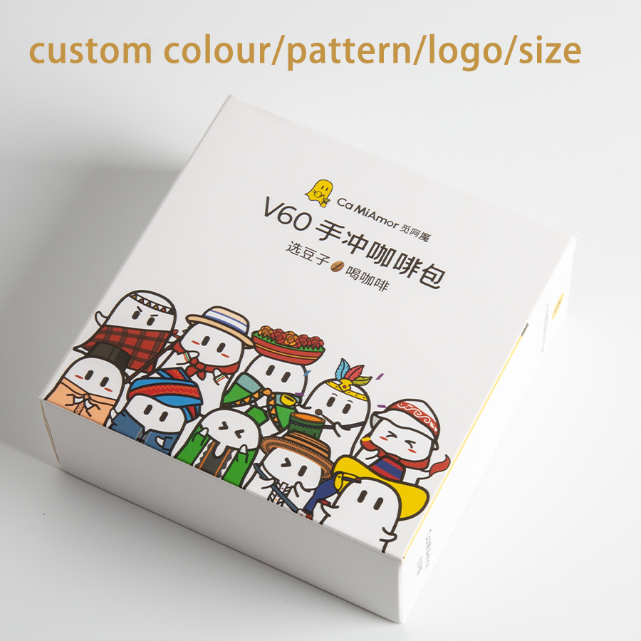 Ribbon Accessories Plastics Liner White Thick Durable Paperboard Tuck Boxes for Tea Packing Design Your Logo Colour