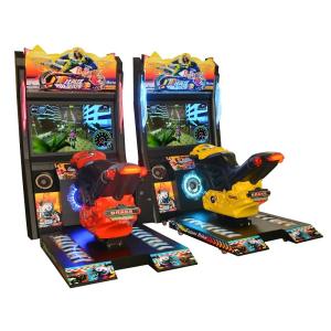 Quality 2 Players Car Racing Game Machine Motorbike Biker Racing 220*140*210cm wholesale